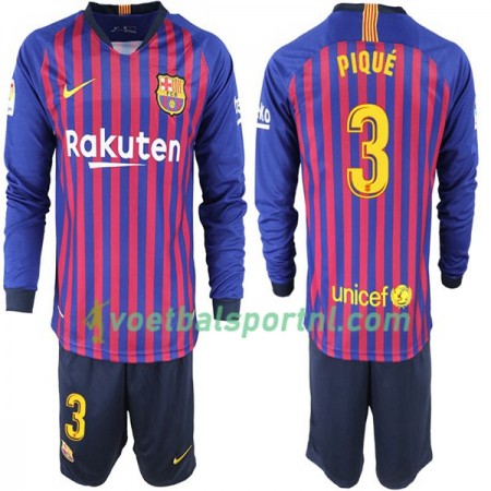 FC Barcelona Pique 3 Kind Thuis Tenue 2018-19 L/S FC Barcelona Pique 3 Kind Thuis Tenue 2018-19 L/S